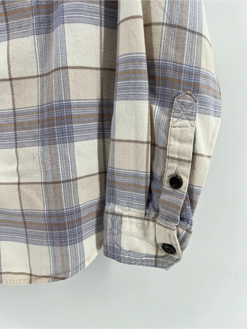 Tilley Plaid Flannel Button Down 100% Organic Cotton Women’s Size Small Top - Picture 5 of 9